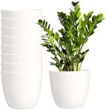 Load image into Gallery viewer, White Plastic Planters
